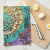 Unter WasserPferd Küchentuch (Viertel Falte)