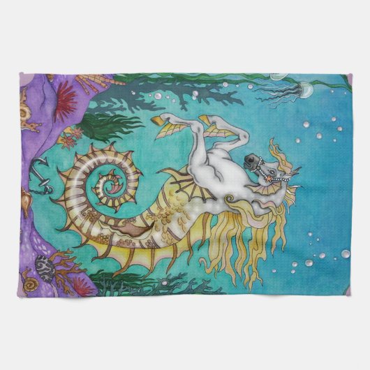 Unter WasserPferd Küchentuch (Horizontal)