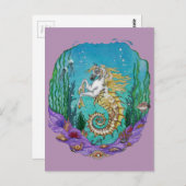 Unter WasserPferd Postkarte (Vorne/Hinten)