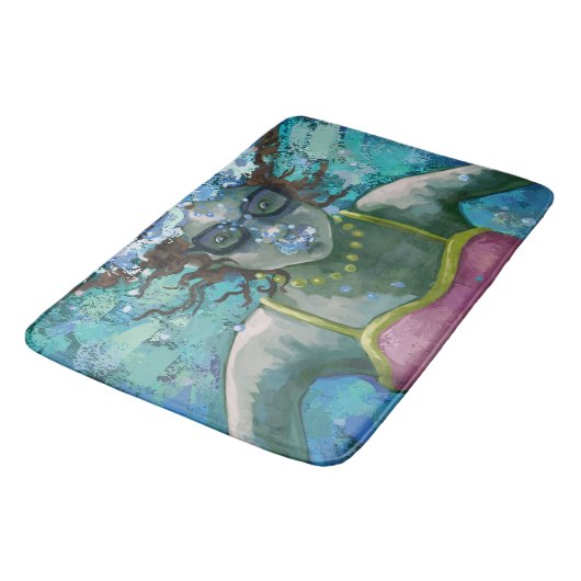 Unter Wasserschwimmkunst Badematte (Schrägansicht)