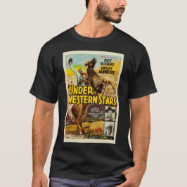 Unter Western Stars Cowboy Poster T - Shirt