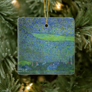 Unterach am Attersee bei Klimt, Vintager Jugendsti Keramikornament