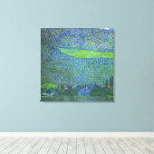 Unterach am Attersee bei Klimt, Vintager Jugendsti Leinwanddruck (Insitu (Holzboden))