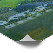 Unterach am Attersee bei Klimt, Vintager Jugendsti Poster (Ecke)