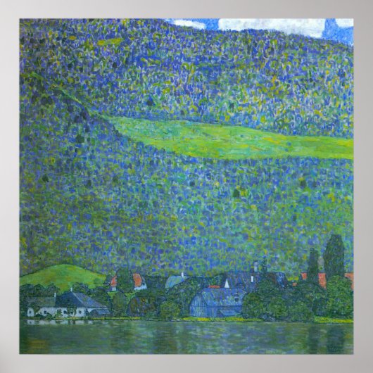 Unterach am Attersee von Gustav Klimt Poster (Vorne)