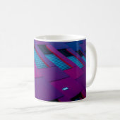 Unteransicht des lila Gebäude Kaffeetasse (VorderseiteRechts)