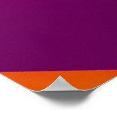 Unteransicht des lila Gebäude Poster (Ecke)