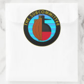 Unterausschuss 3" Round Stickers (Tasche)