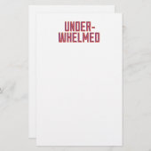 unterbewertet briefpapier (Vorne/Hinten)