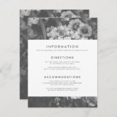 Unterbewertete Elegant Wedding Enclosure Card Begleitkarte (Vorne/Hinten)