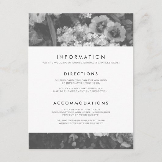 Unterbewertete Elegant Wedding Enclosure Card Begleitkarte (Vorderseite)