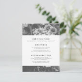 Unterbewertete Elegant Wedding Enclosure Card Begleitkarte (Stehend Vorderseite)