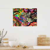 Unterbewusste Träume Digitale Collage von KEB Post Poster (Küche)