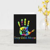 Unterbinden der Prävention von Kindesmissbrauch Mo Karte (Gelbe Blume)