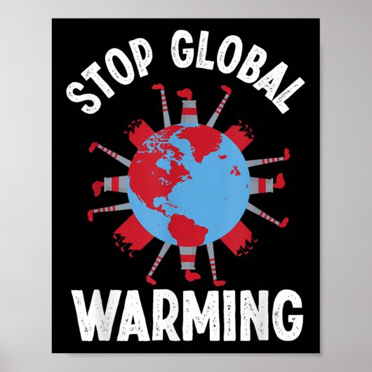 Unterbinden des globalen Klimaschutzes Poster (Vorne)