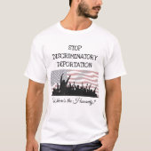 Unterbinden des Shirts zur Deportation von Diskrim (Vorderseite)