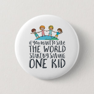 Unterbinden von Kindermissbrauch Sensibilisierungs Button