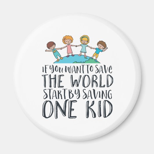 Unterbinden von Kindermissbrauch Sensibilisierungs Magnet (Vorne)