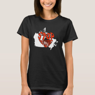 Unterbinden von Mobbing Orange Liebe Kanada Karten T-Shirt