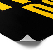 Unterbrechen Sie den Mann/die Frau nicht, indem Si Poster (Ecke)