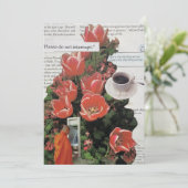 Unterbrechen Sie die Kaffeezeit am Morgen nicht Einladung (Stehend Vorderseite)