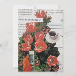 Unterbrechen Sie die Kaffeezeit am Morgen nicht Einladung