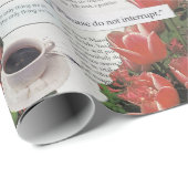 Unterbrechen Sie die Kaffeezeit am Morgen nicht Geschenkpapier (Rolleneckpunkt)
