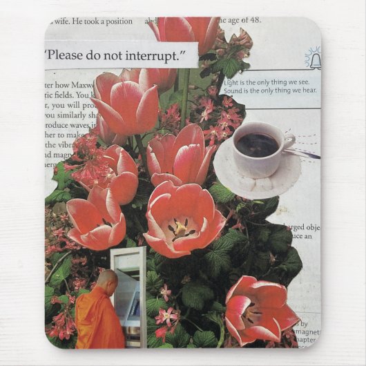 Unterbrechen Sie die Kaffeezeit am Morgen nicht Mousepad (Vorne)