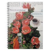 Unterbrechen Sie die Kaffeezeit am Morgen nicht Notizblock (Vorderseite)