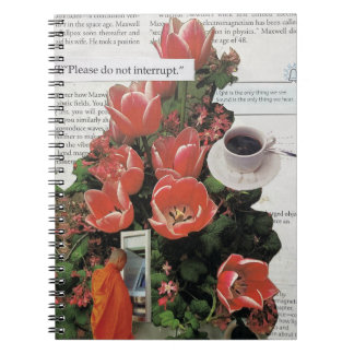 Unterbrechen Sie die Kaffeezeit am Morgen nicht Notizblock