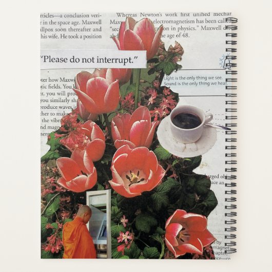 Unterbrechen Sie die Kaffeezeit am Morgen nicht Planer (Rückseite)