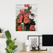 Unterbrechen Sie die Kaffeezeit am Morgen nicht Poster (Heimbüro)