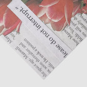 Unterbrechen Sie die Kaffeezeit am Morgen nicht Seidenpapier (Detail)