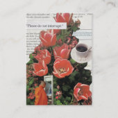 Unterbrechen Sie die Kaffeezeit am Morgen nicht Visitenkarte (Vorderseite)