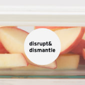 unterbrechen und abbauen etiketten (Befestigt)