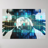 Unterbrechende Technologie und Innovation im neuen Poster (Vorne)