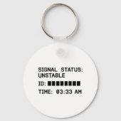 Unterbrechte Übertragung - T-Shirt "Signal Lost Gl Schlüsselanhänger (Rückseite)