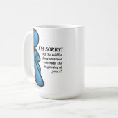Unterbrechung Funny Mug Kaffeetasse (Vorderseite Links)