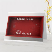 Unterbrechung im Falle einer Rot-Box Karte (Gelbe Blume)