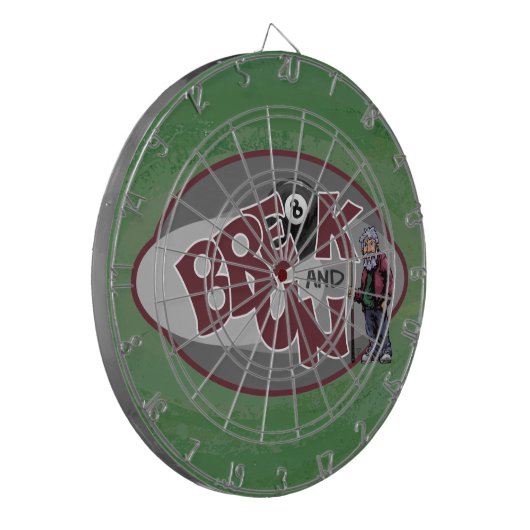 Unterbrechung und Ausführung Dartscheibe (Vorderseite Links)