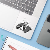 Unterbrechungszeit - zweiter Kontakt - Vinyl-Aufkl Aufkleber (Laptop mit iPhone)