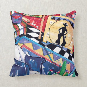 Unterdessen hinter am Ranchkissen Kissen