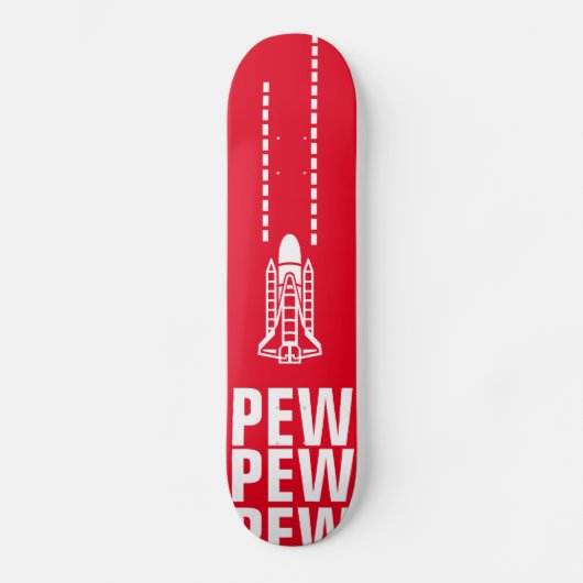 Unterdessen im Raum-Rot Skateboard (Vorderseite)