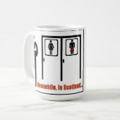 Unterdessen Schottland in der lustigen Kaffeetasse (Vorderseite Links)