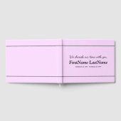 Unterduales Pink Memorial Guestbook Gästebuch (Voll)
