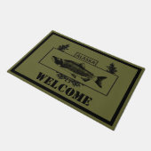 Unterdutztes Alaska Combat Fisherman Abzeichen - W Fußmatte (Schrägansicht)