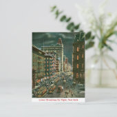 Untere Broadway-by-Night Postkarte (Stehend Vorderseite)