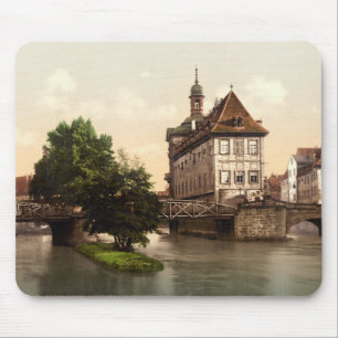 Untere Brücke und Rathaus Bamberg Bayern Mousepad