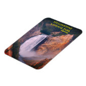 Untere Fälle des Yellowstone Nationalparks, Wyomin Magnet (Linke Seite)