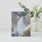 Untere Fälle des Yellowstone Postkarte (Stehend Vorderseite)